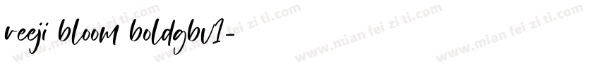 reeji bloom boldgbv1字体转换